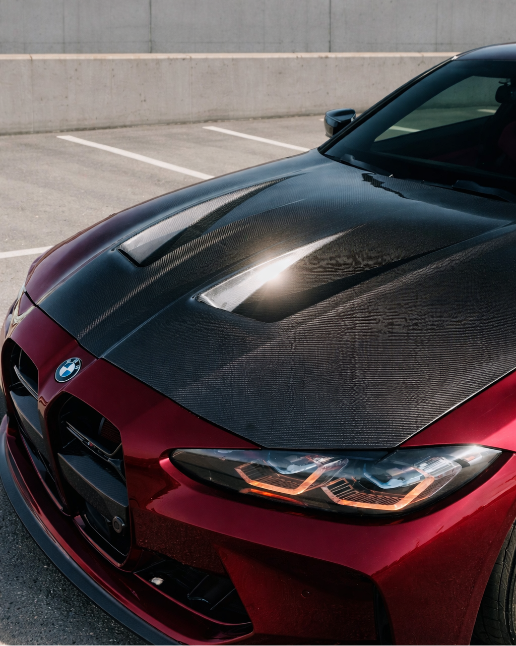 G82 G80 Vented Carbon Fiber Hood