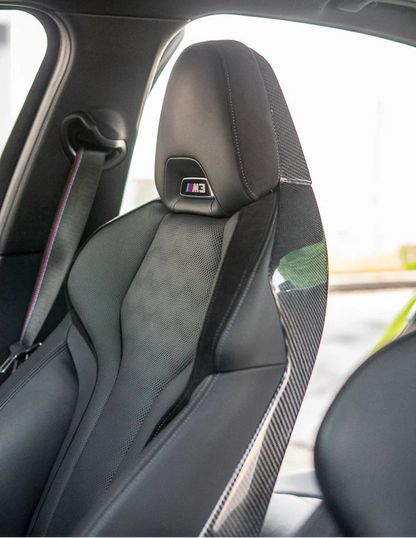 G80 Carbon Fiber Seat Back Cover