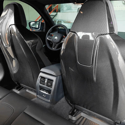 G80 Carbon Fiber Seat Back Cover