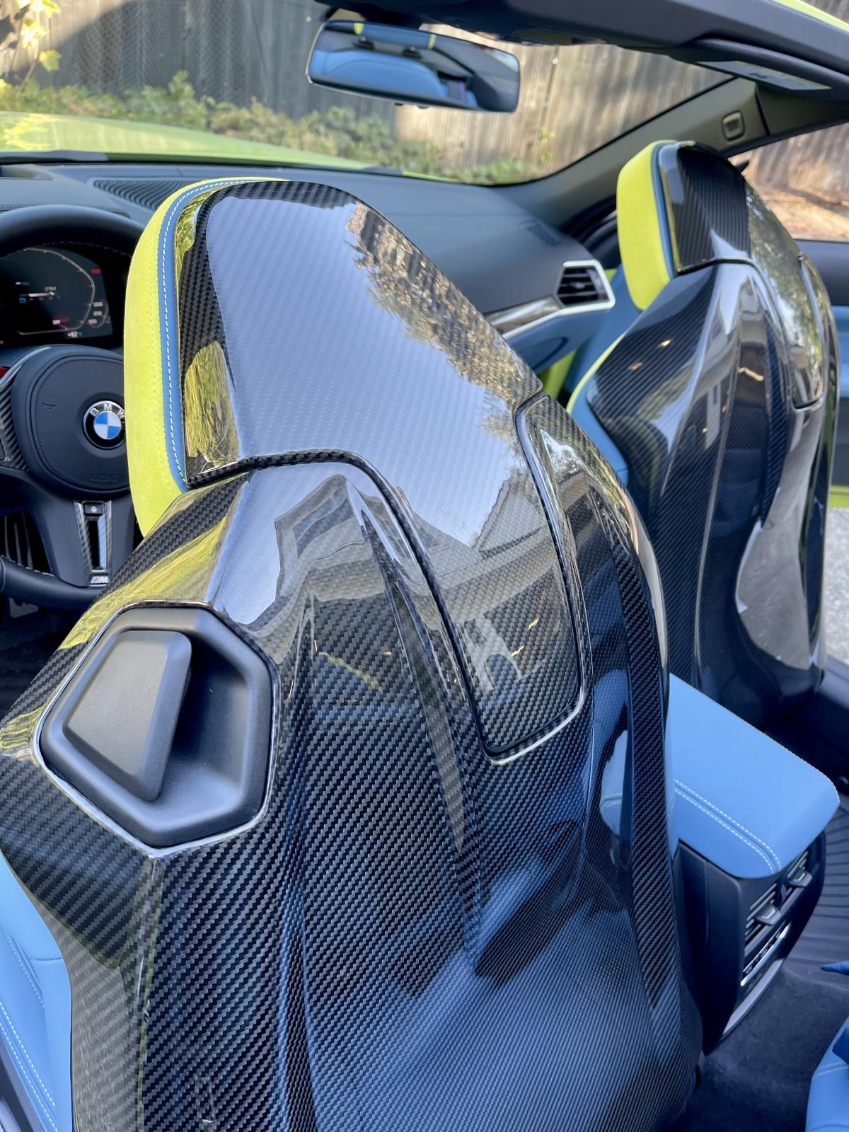G82 G87 Carbon Fiber Seat Back Cover