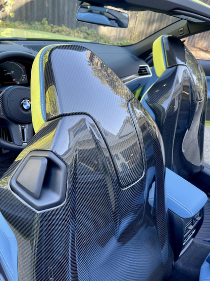 G82 G87 Carbon Fiber Seat Back Cover