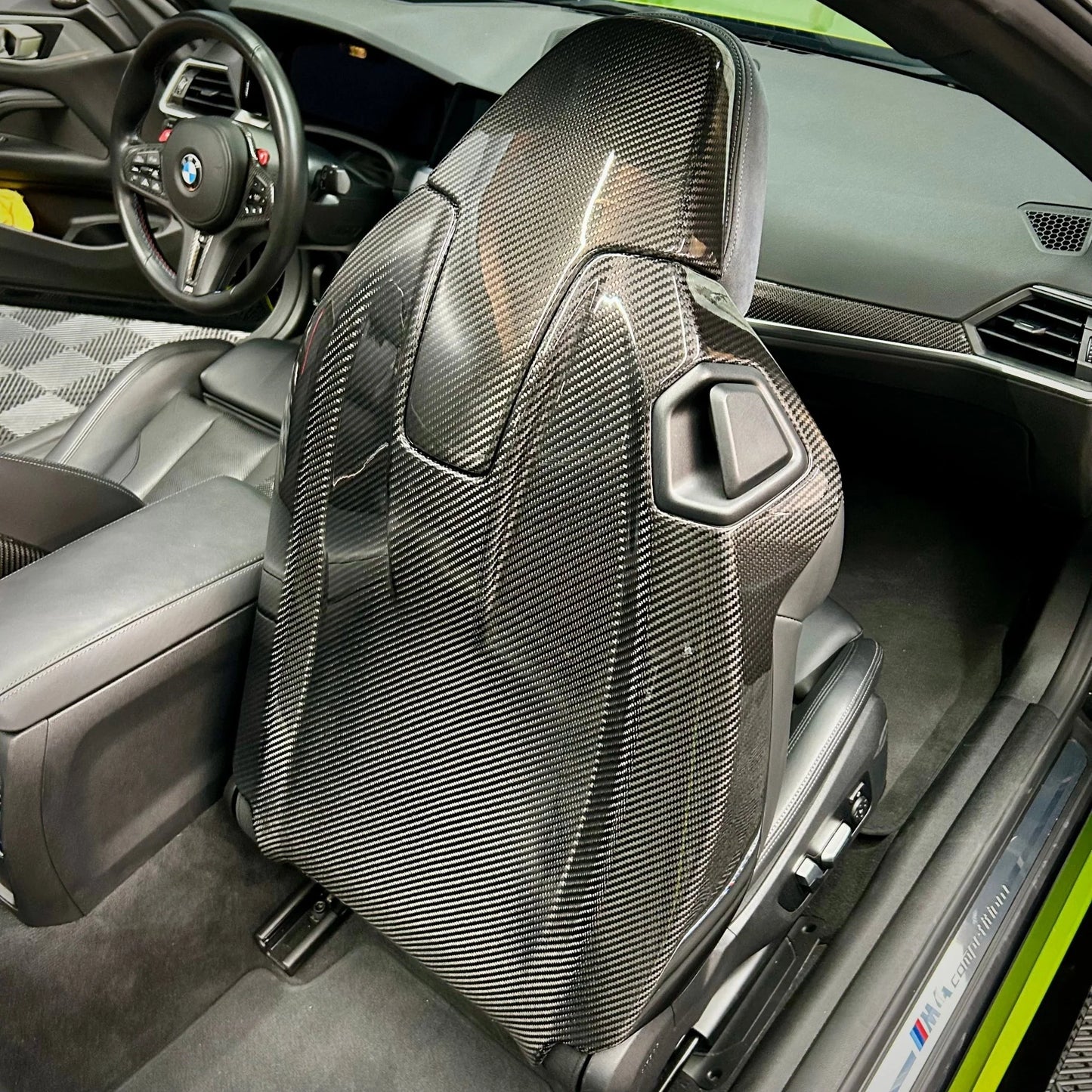 G82 G87 Carbon Fiber Seat Back Cover