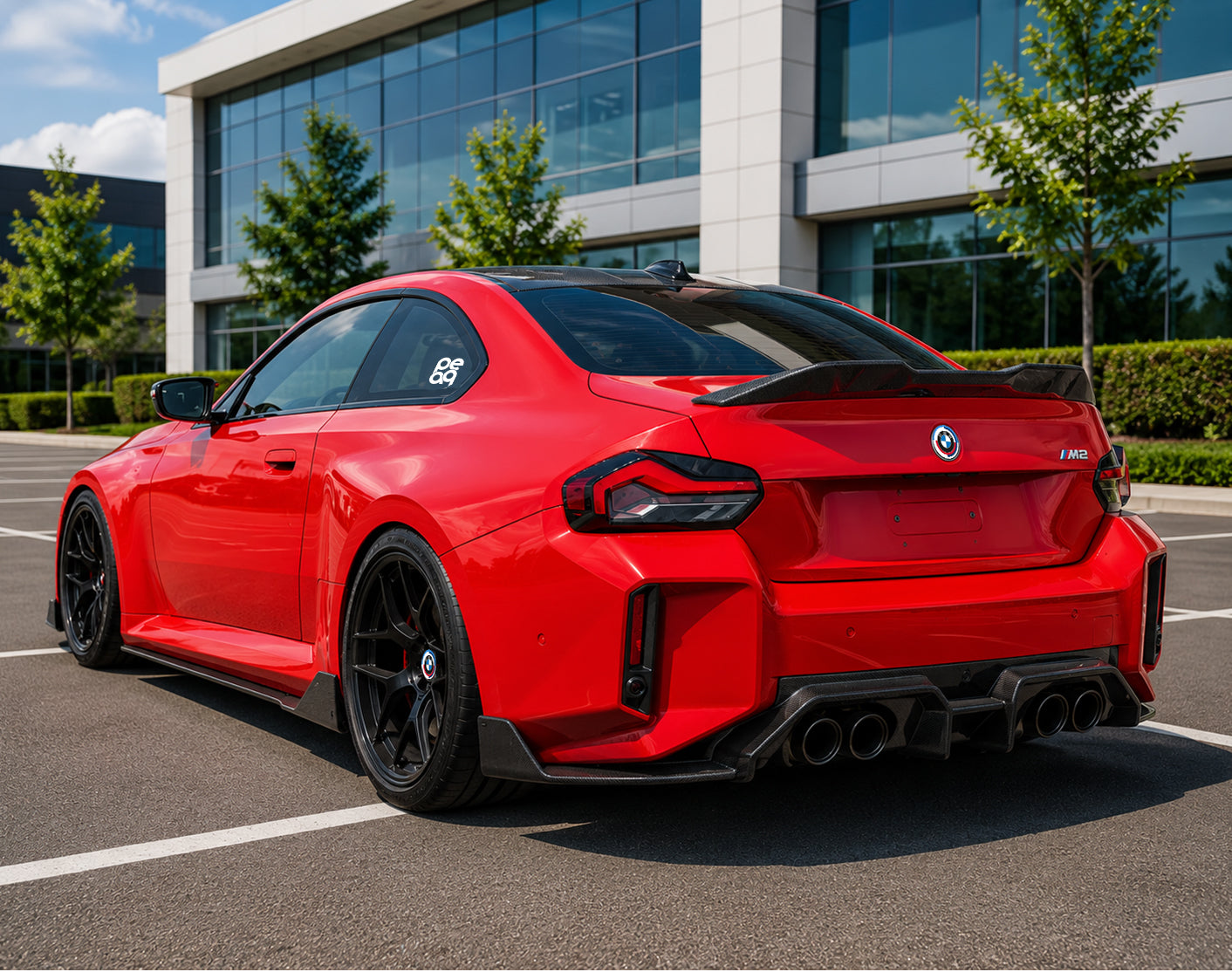 G87 M2 Carbon Fiber Ducktail Spoiler